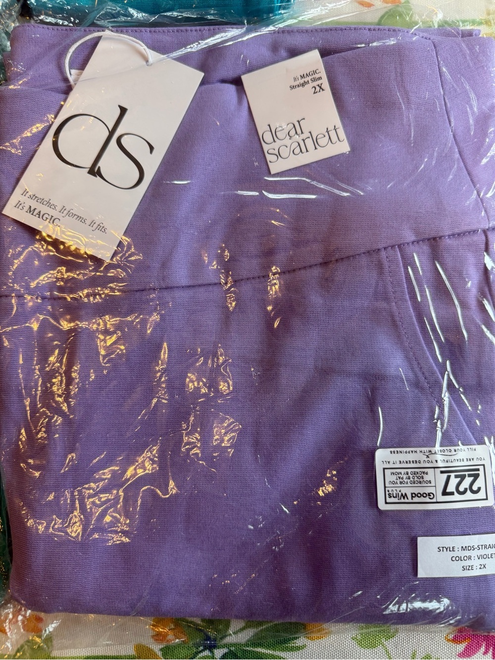 Dear Scarlett Plus Size Magic Straight Slim Pants - Picture 2 of 6